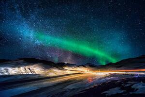 Fotografie de artă Aurora Borealis, Iceland, Arctic-Images, (40 x 26.7 cm)