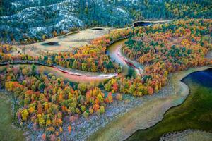 Fotografie de artă Autumn in Rondane, Norway, Baac3nes, (40 x 26.7 cm)