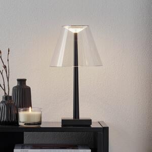 Rotaliana Dina+ T1 Lampă de masă cu baterie LED negru, reglabil, Negru, Camera de zi / sufragerie, Metal, Design