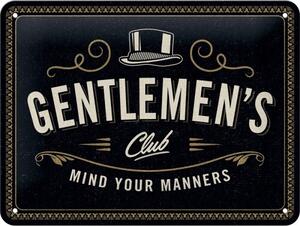 Placă metalică Getlemen‘s Club, (20 x 15 cm)