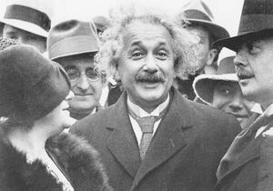 Fotografie Albert Einstein and his wife Elsa Lowenthal, Unknown photographer