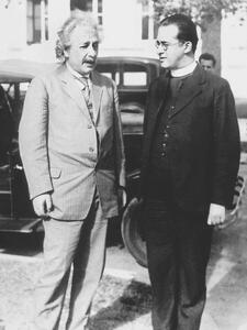 Fotografie de artă Albert Einstein and Georges Lemaitre Abbot, 1933, Unknown photographer,, (30 x 40 cm)