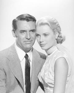 Fotografie Cary Grant And Grace Kelly, To Catch A Thief 1955 Directed Byalfred Hitchcock, (30 x 40 cm)