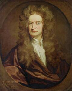 Fotografie de artă Portrait of Isaac Newton, 1702, Kneller, Godfrey, (30 x 40 cm)