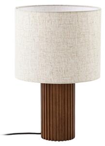 Lampă de masă Lindby, Kimiko, Lemn, Camera de zi, Țesătură / Textil, Scandinavă