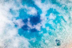 Fotografie Steam of geyser from above, Semera,, Roberto Moiola / Sysaworld