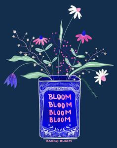 Ilustrare Tin Can Flower Illustration, Baroo Bloom, (30 x 40 cm)