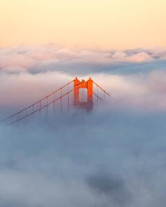 Fotografie de artă Golden Gate Bridge, Zeyu Wang, (30 x 40 cm)