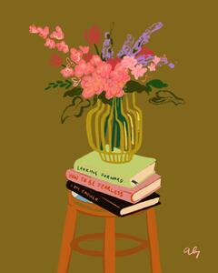 Ilustrare Floral Vase, Arty Guava, (30 x 40 cm)