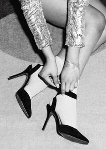 Fotografie de artă Legs Party Black and White, Pictufy Studio, (30 x 40 cm)
