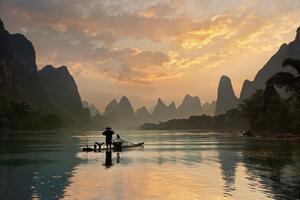 Fotografie Golden Li River, Yan Zhang, (40 x 26.7 cm)