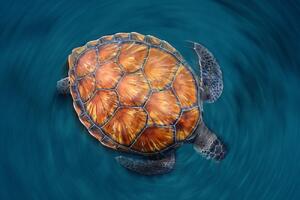 Fotografie de artă Spin Turtle, Sergi Garcia, (40 x 26.7 cm)