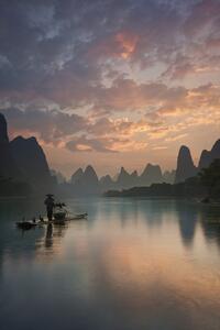 Fotografie de artă Li River Sunrise, Yan Zhang, (26.7 x 40 cm)