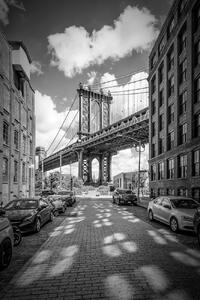 Fotografie de artă NEW YORK CITY Manhattan Bridge, Melanie Viola, (26.7 x 40 cm)