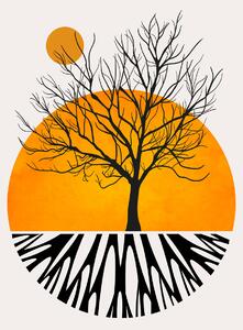 Ilustrare Warming Roots, Kubistika, (26.7 x 40 cm)