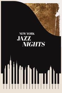 Ilustrație Jazz Nights, Kubistika, (26.7 x 40 cm)