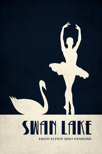 Ilustrație Swan Lake, Kubistika, (26.7 x 40 cm)