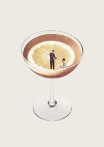 Ilustrare My drink needs a drink, Maarten Léon, (30 x 40 cm)