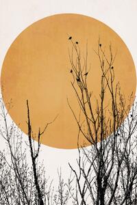 Ilustrație Sunset Dreams YELLOW, Kubistika, (26.7 x 40 cm)