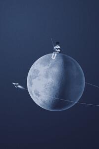 Ilustrare Moon boy, Maarten Léon, (26.7 x 40 cm)