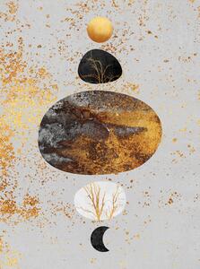 Ilustrare Sun And Moon, Elisabeth Fredriksson, (30 x 40 cm)