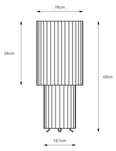 Markslöjd 108897 - Lampă de masă CATIS 1xE27/60W/230V, 45 cm, albă