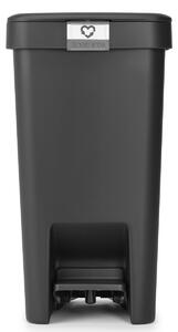 Brabantia StepUp recipient pentru resturi 10 l negru-gri 800344