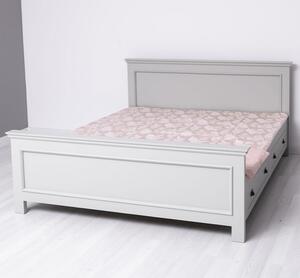 Pat cu 2 sertare 140x200cm cu finisaj Vopsit