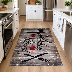 Covor bucatarie antiderapant, Kitchen Love, mai multe dimensiuni