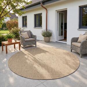 Covor Mira V4 Bej, Rotund, D120 cm
