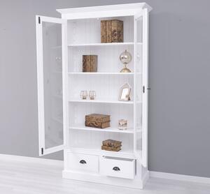 Vitrina cu 2 usi mari, 2 sertare cu finisaj Dublu color