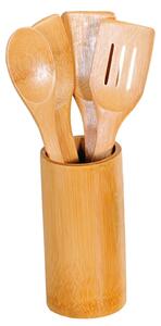 Kesper 81102 Set de ustensile de bucătărie dinbambus 5 buc, diametru 8,5 cm