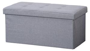 Kesper 15952 Comodă tapițată, gri deschis, 76 x38 x 38 cm