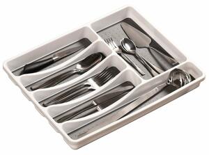Kesper 30092 Dulap plastic 5 compartimente, alb, 41 x 33,5 x 4,5 cm