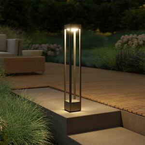 STEINEL Bornă luminoasă LED Stela C860, antracit, IP65, RGBWW, reglabil, Negru, Aluminiu, Modern