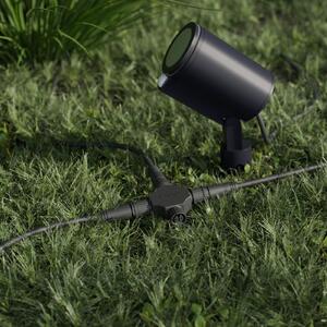 STEINEL Spot LED Garden SC, senzor, antracit, IP65, RBWW, reglabil, Negru, Aluminiu, Modern