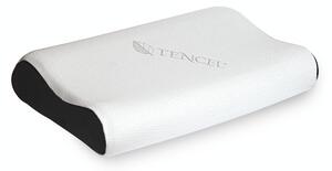 Set 2 perne cu spuma cu memorie, Tencel Contour by CEDA HOME, 60X40X12, alb/gri