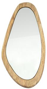Oglinda cu forma neregulata Laban cu rama de lemn mica 40,5x2x85 cm