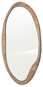 Oglinda cu forma neregulata Laban cu rama de lemn mare 50x2x100 cm