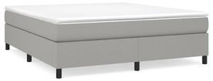 Cadru de pat box spring, gri deschis, 160x200 cm, textil
