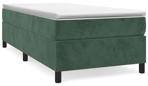 Cadru de pat box spring, verde închis, 80x200 cm, catifea