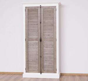 2-door cabinet with rod hardware, Shutter collection - Corp_P004 - Doors_P037 - DOUBLE COLOR cu finisaj Double Colored