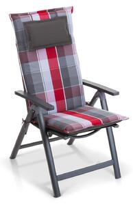Blumfeldt Donau, pernă, pernă pentru scaun, spătar înalt, pernă scaun de grădină, poliester, 50 × 120 × 6 cm, 2 x pernă