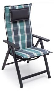Blumfeldt Donau, pernă, pernă pentru scaun, spătar înalt, pernă scaun de grădină, poliester, 50 × 120 × 6 cm, 1 x pernă bancă