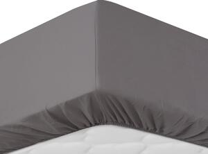 Sleepwise Soft Wonder-Edition, cearceaf elastic, 180-200 x 200 cm, microfibră, gri închis
