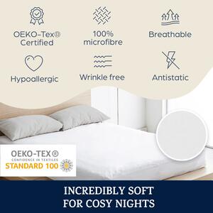 Sleepwise Soft Wonder-Edition, cearșaf elastic pentru pat, 180 – 200 x 200 cm, microfibră