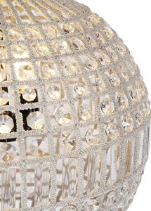 Lampă suspendată Art Deco cristal cu aur 50 cm - Kasbah