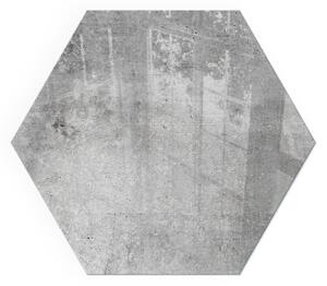 Sticlă hexagonală sub sobă Model de beton brut