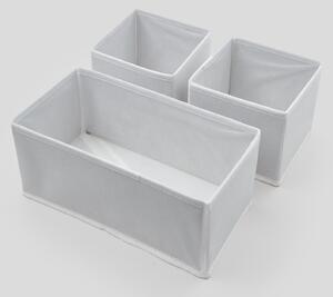 Sinsay - Set 3 cutii de depozitare - alb