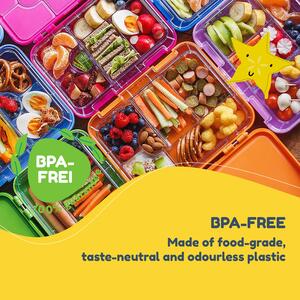 Klarstein caserola de prânz junior cu 6 compartimente de înlocuire / accesoriu BPA gratuit